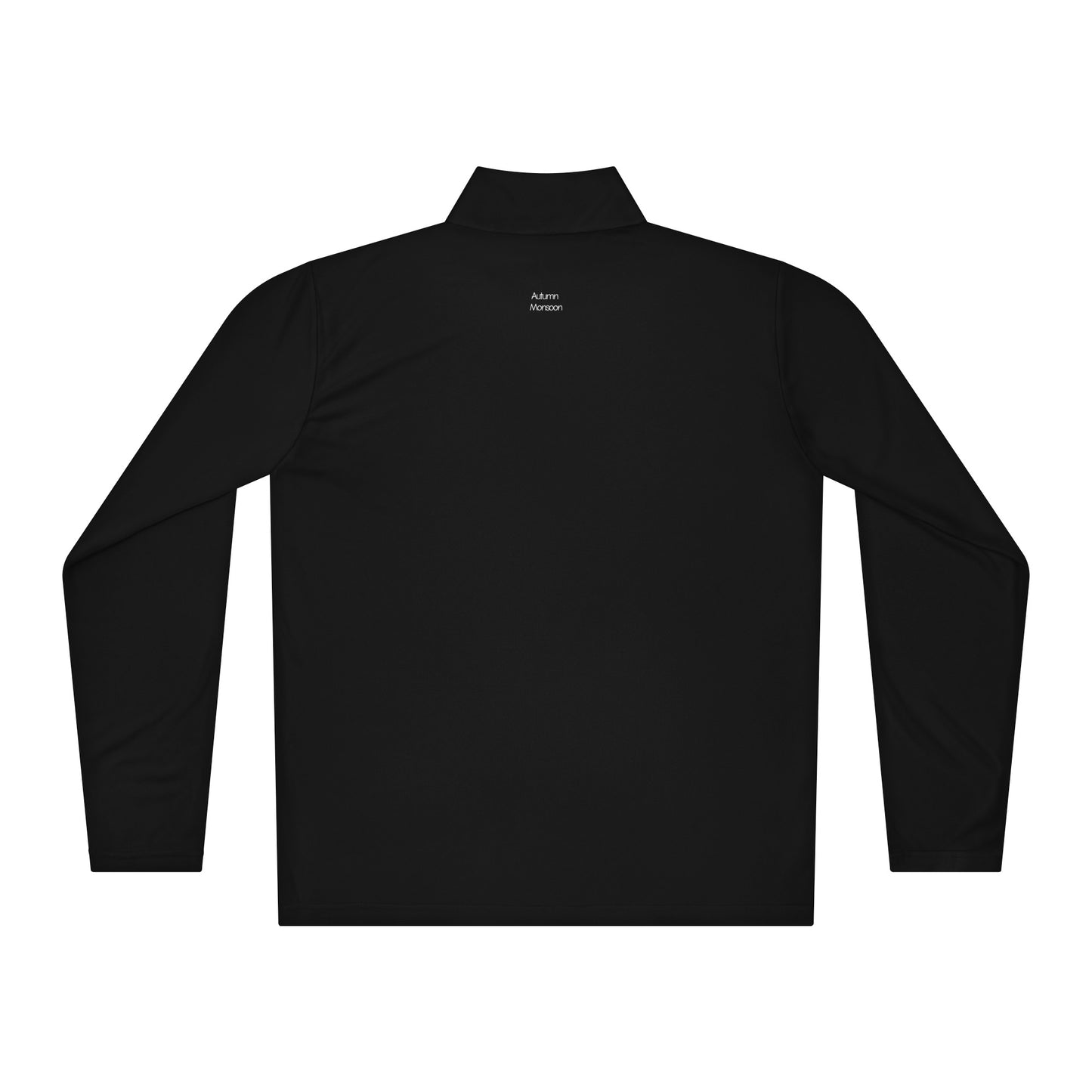 Black long-sleeve shirt with a brand logo on a white background