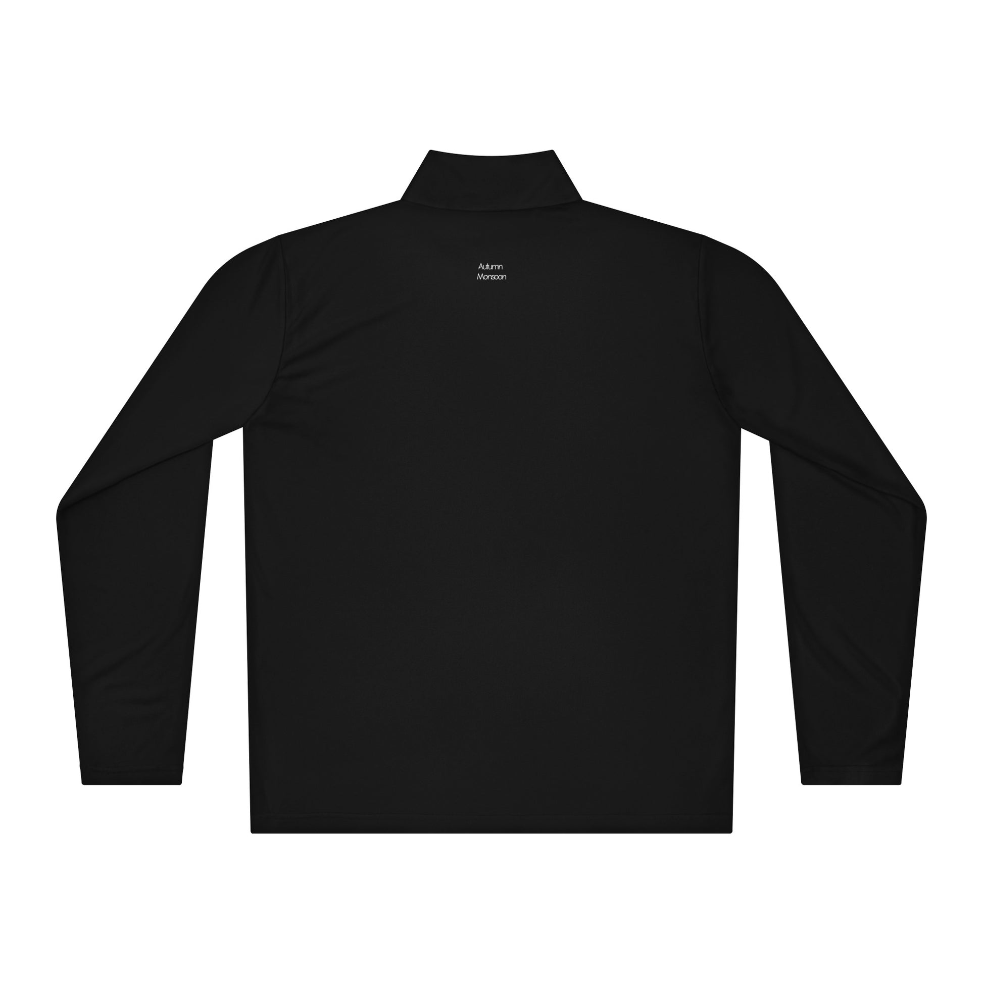Black long-sleeve shirt with a brand logo on a white background