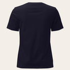 Black t-shirt on a white background