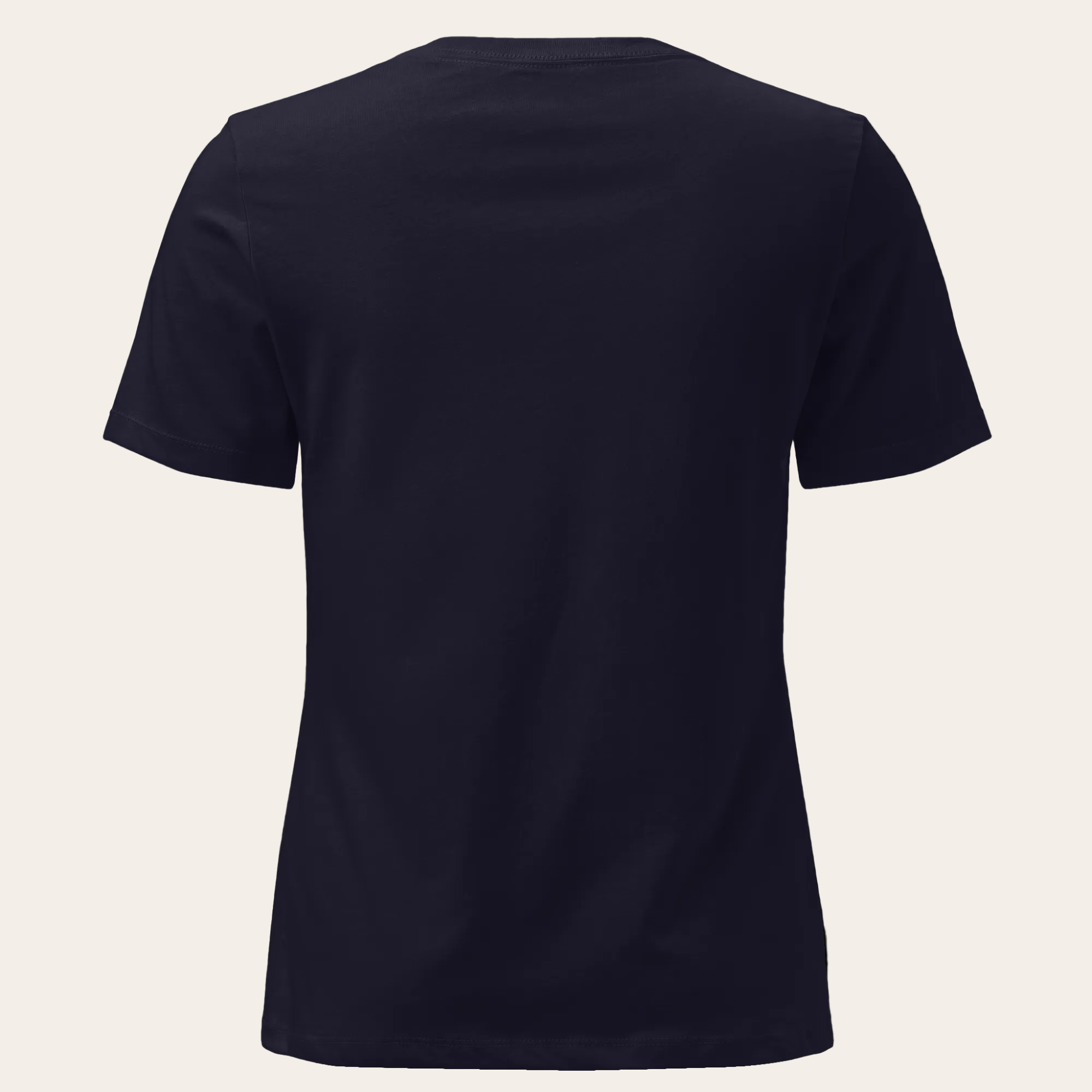 Black t-shirt on a white background